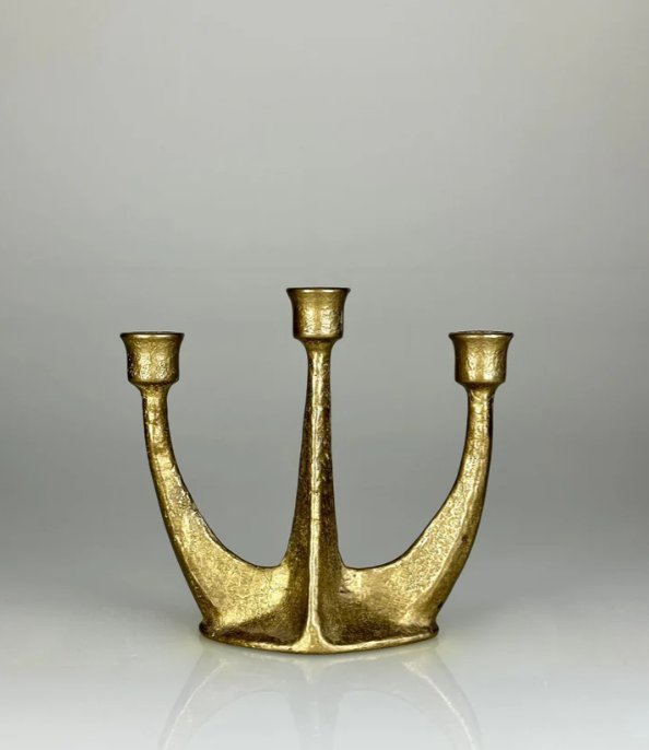 Bougeoir doré - Horst Dalbeck 1960