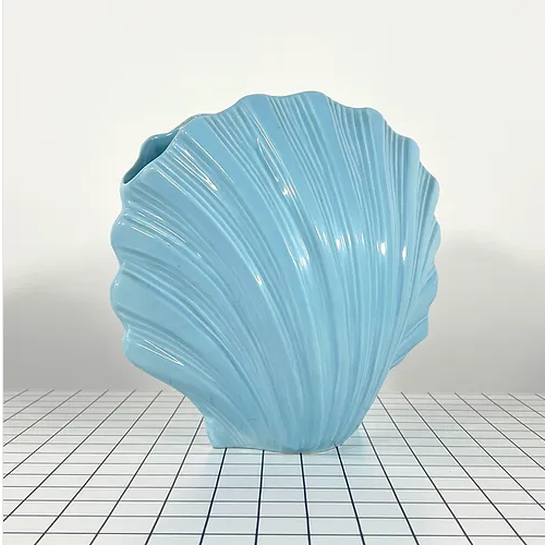 Vase Coquillage Bleu