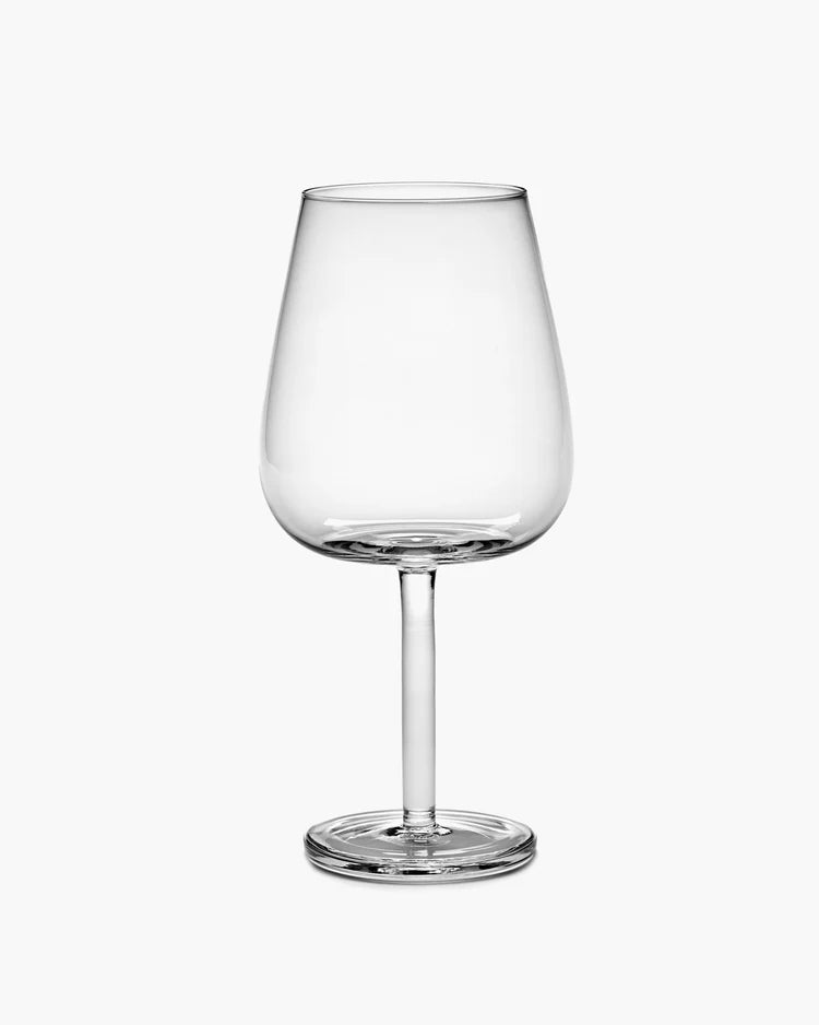 Verre vin rouge courbé transparant Base - lot de 4