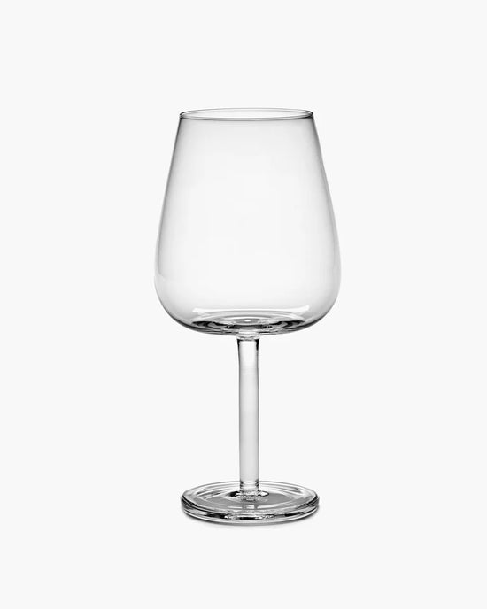Verre vin rouge courbé transparant Base - lot de 4