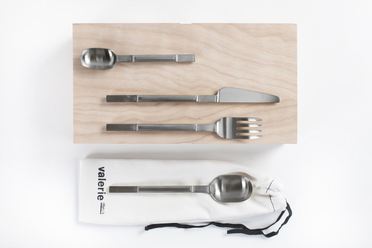 Koichi Fuatsumata Cutelery gift box brushed stainless 16 pcs